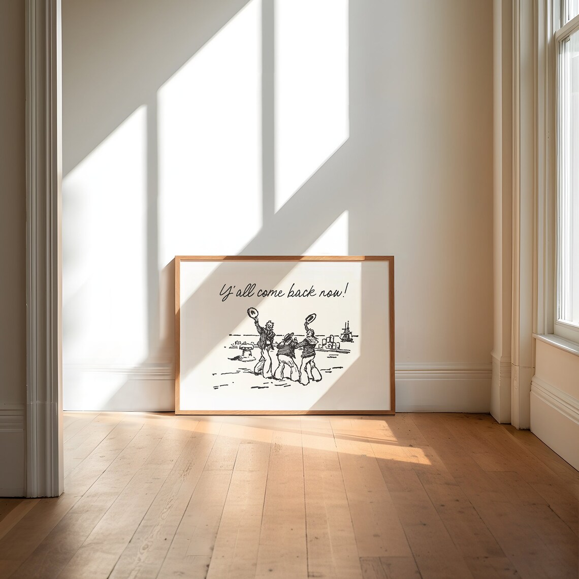 Vintage Hospitality Thanks For Coming Art Print - Image 2