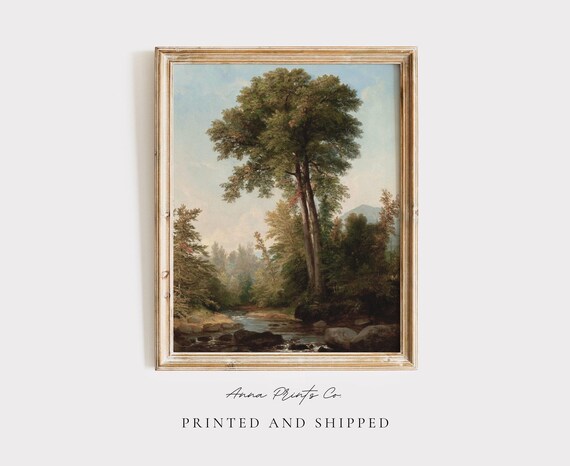Hudson River School Antique Landscape Art Print