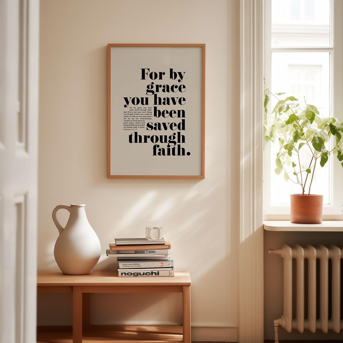 Ephesians 2:8-10 Scripture Art Print, Baptism Faith - Image 5