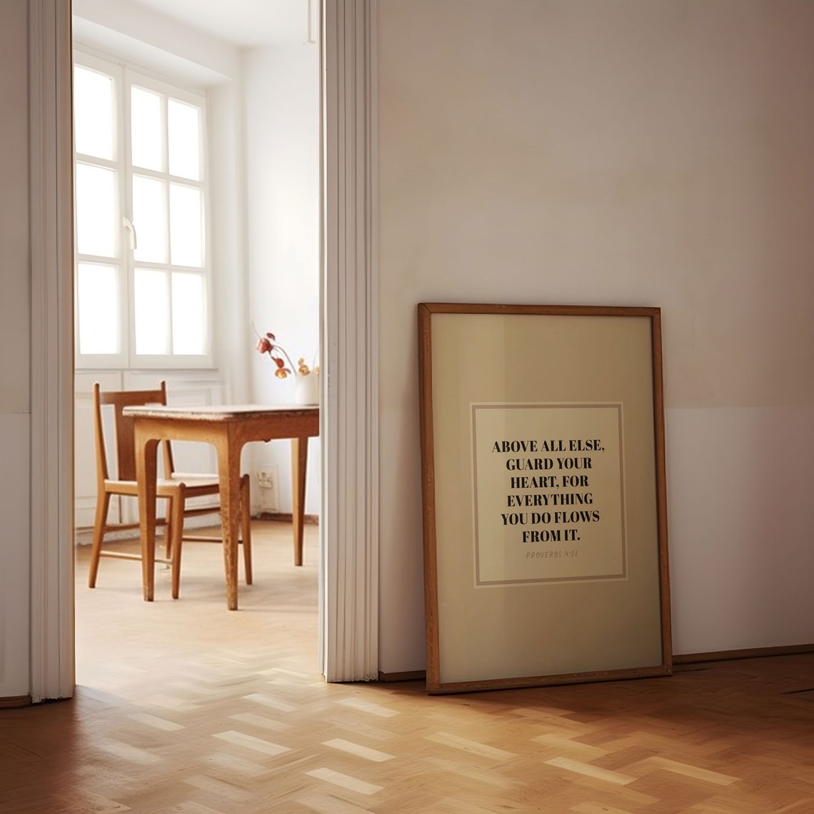 Proverbs 4:23 Above All Else Guard Your Heart Bible Verse Poster - Image 4