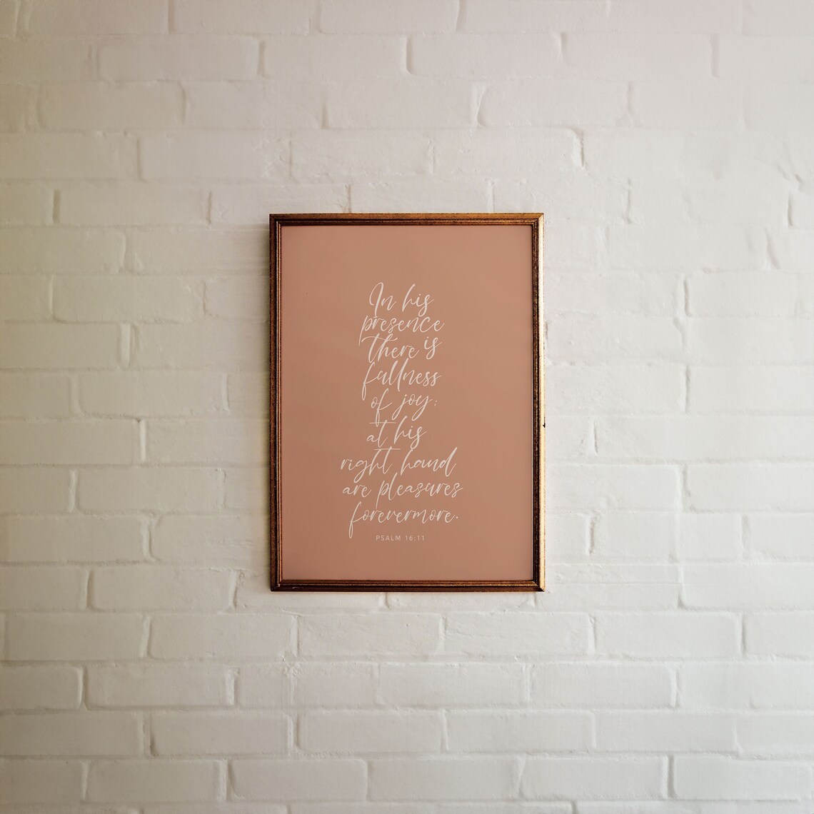 Psalm 16:11 Bible Verse Art Print, Christian Decor - Image 4