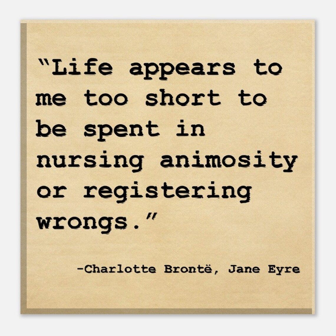 Charlotte Brontë Jane Eyre Motivational Quote Art - Image 4
