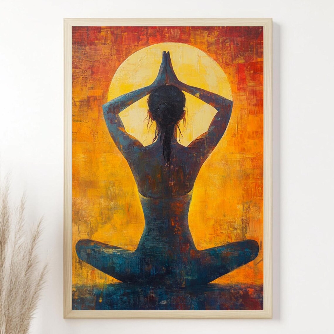 Yoga Woman, Spiritual Home Decor Art Print