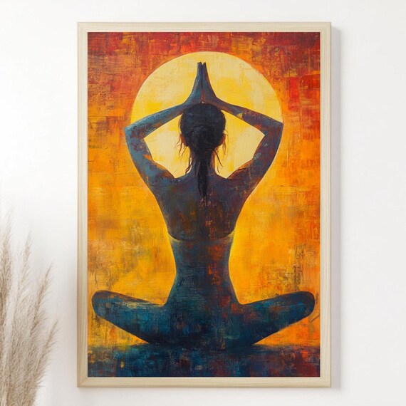 Yoga Boho Spiritual Home Decor Art
