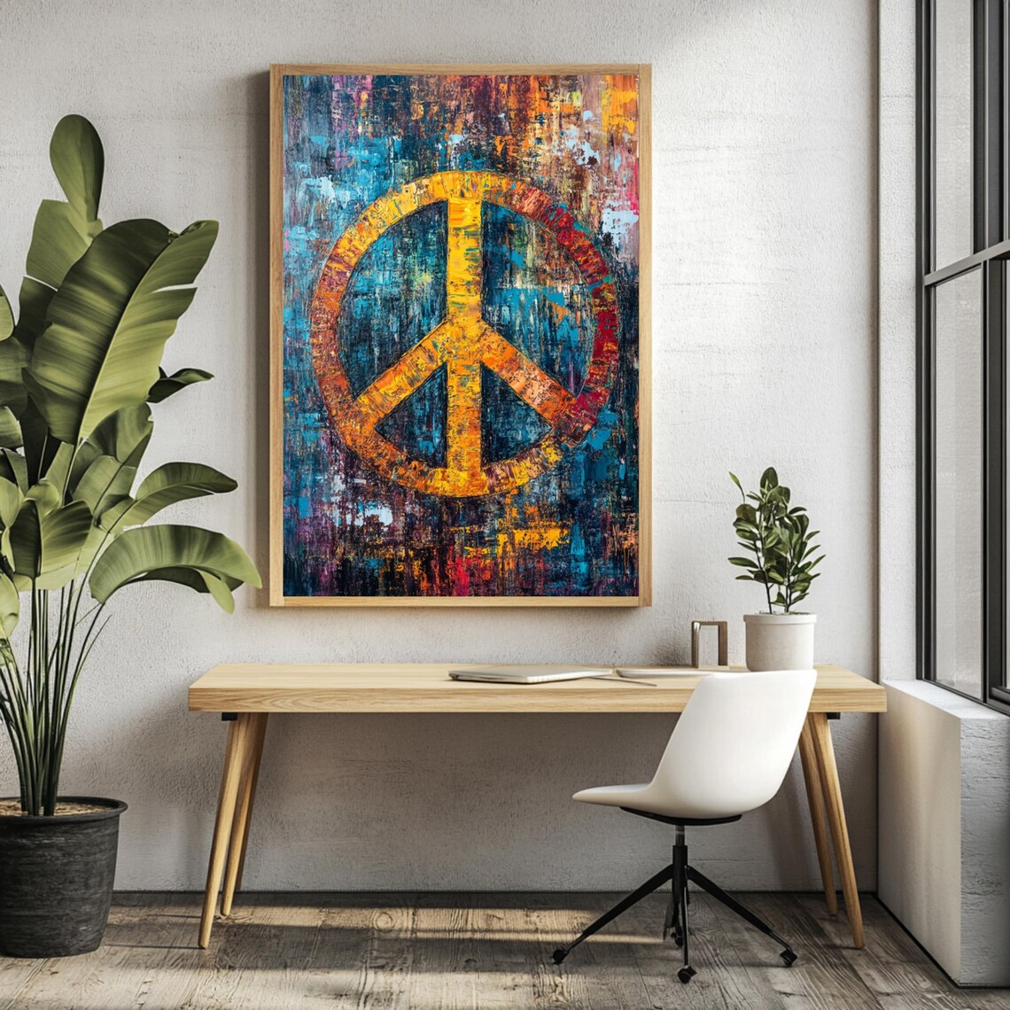 Bohemian Peace, Boho Dorm Decor Art Print - Image 3