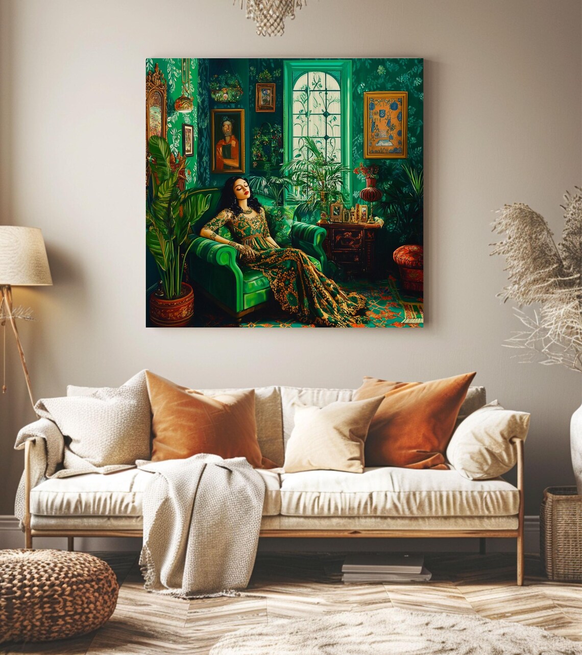Vintage Maximalist Woman Illustration, Poster - Image 4