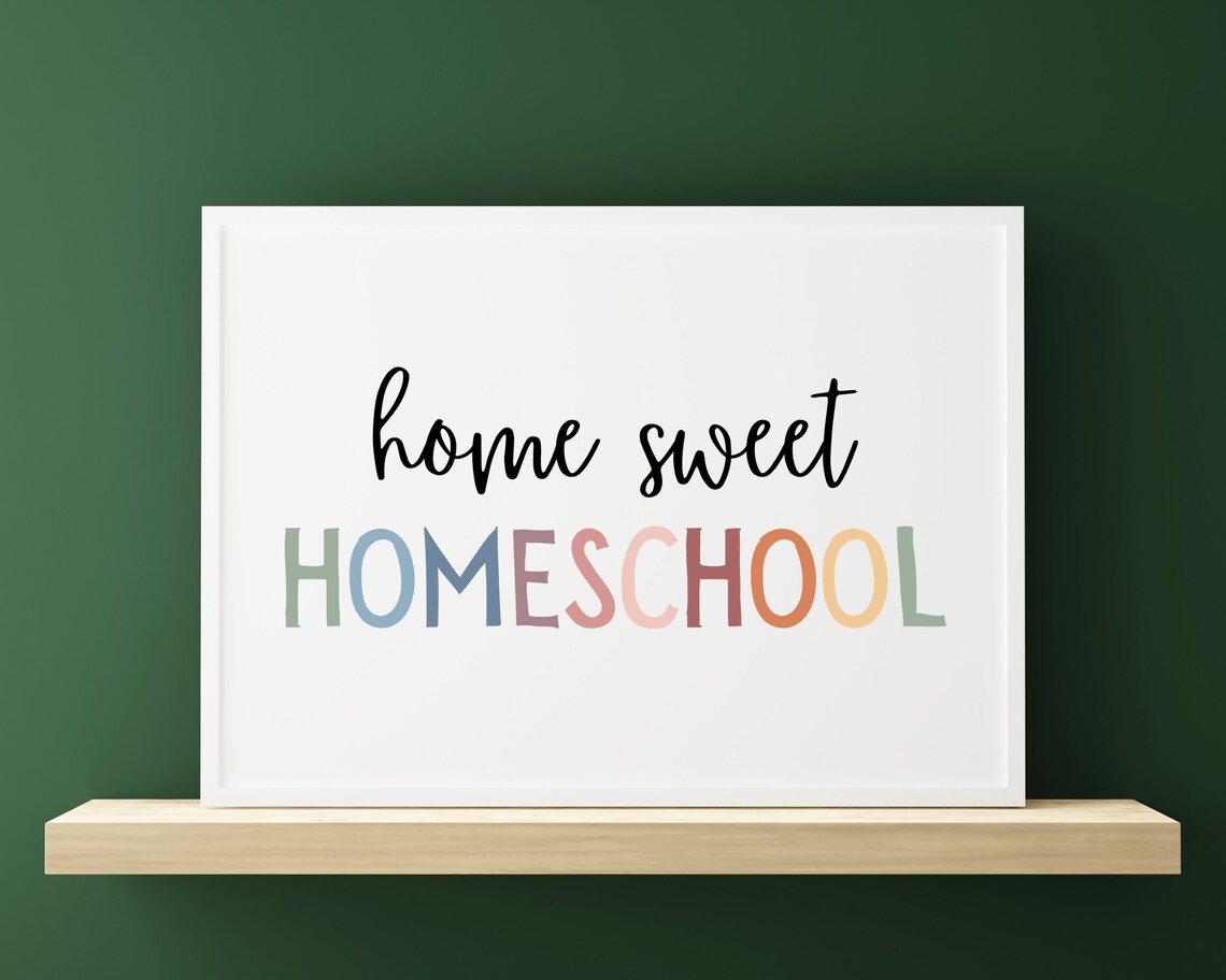 Home Sweet Homeschool Boho Homeschool Poster - Image 2