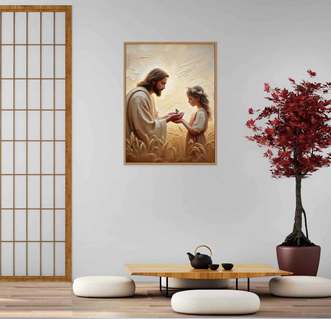 Beauty Of Faith Modern Christian Art, Jesus And Girl - Image 5