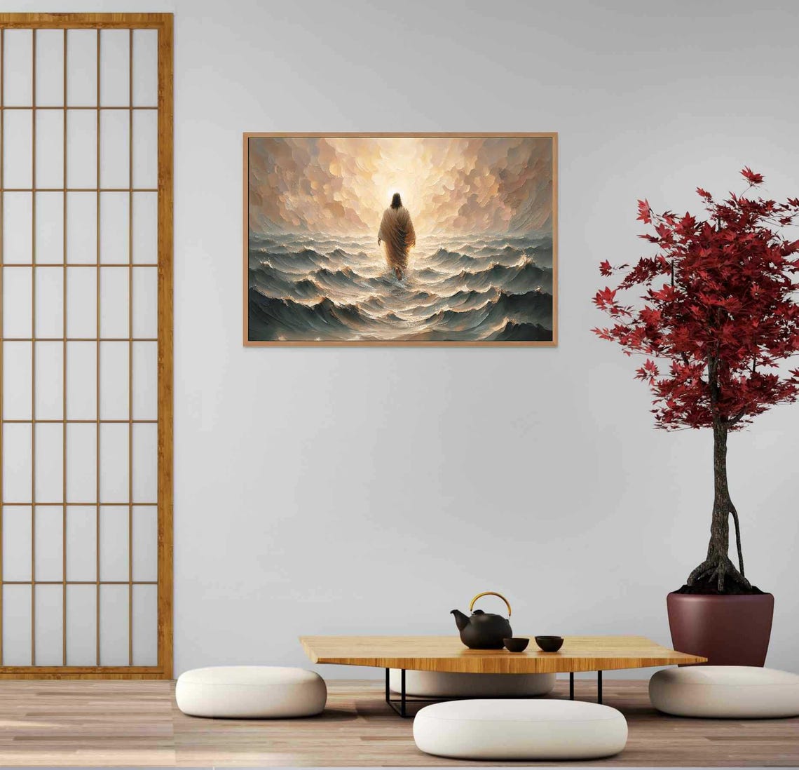 Walking On Water Jesus Christ Wall Art Print - Image 5