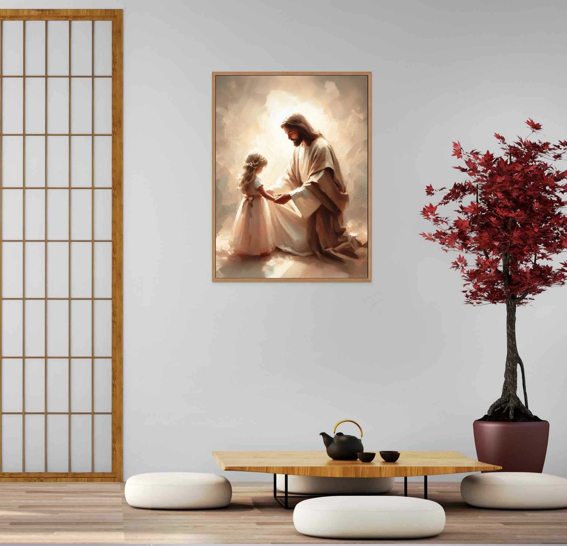 Trust In Him Christian Art, Jesus With Girl - Image 5