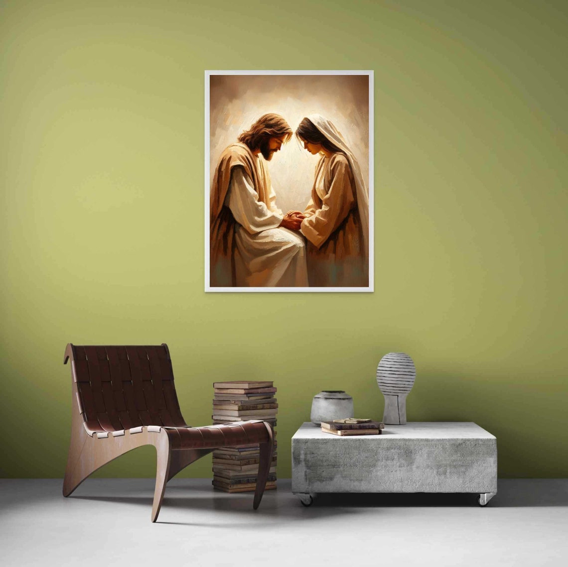 Comforted By Him, Jesus And Girl Christian Art - Image 3