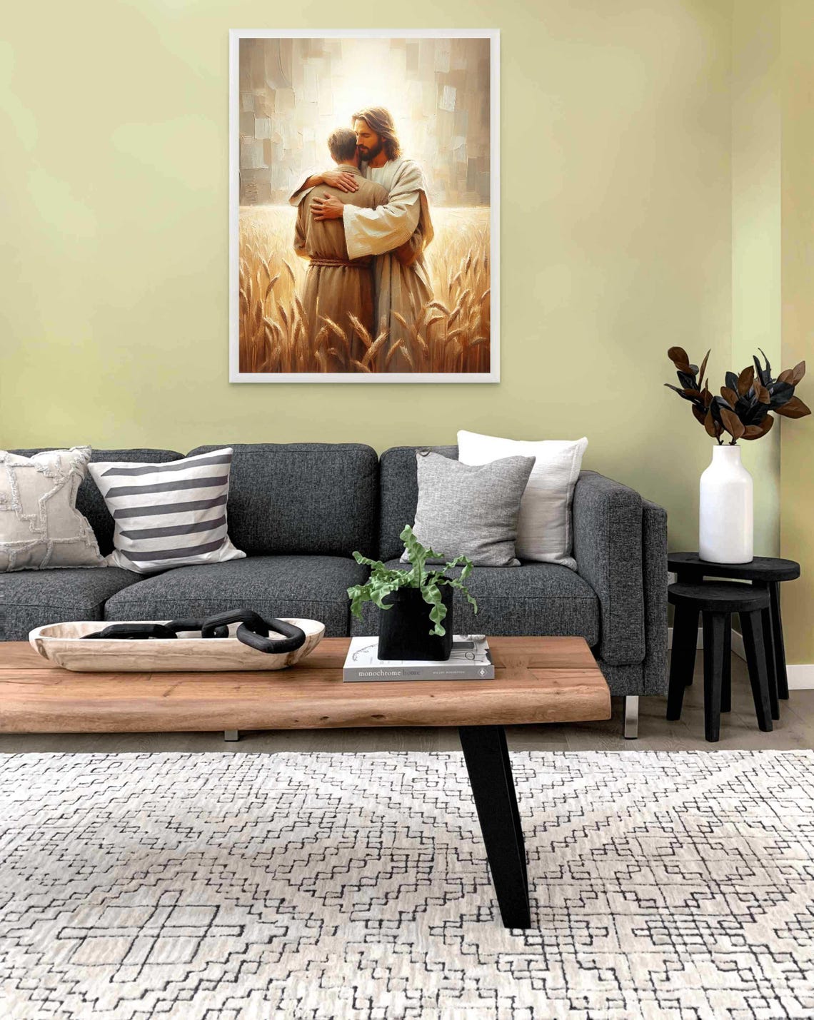 Field Of Faith Christian Wall Art, Jesus Art Print - Image 2
