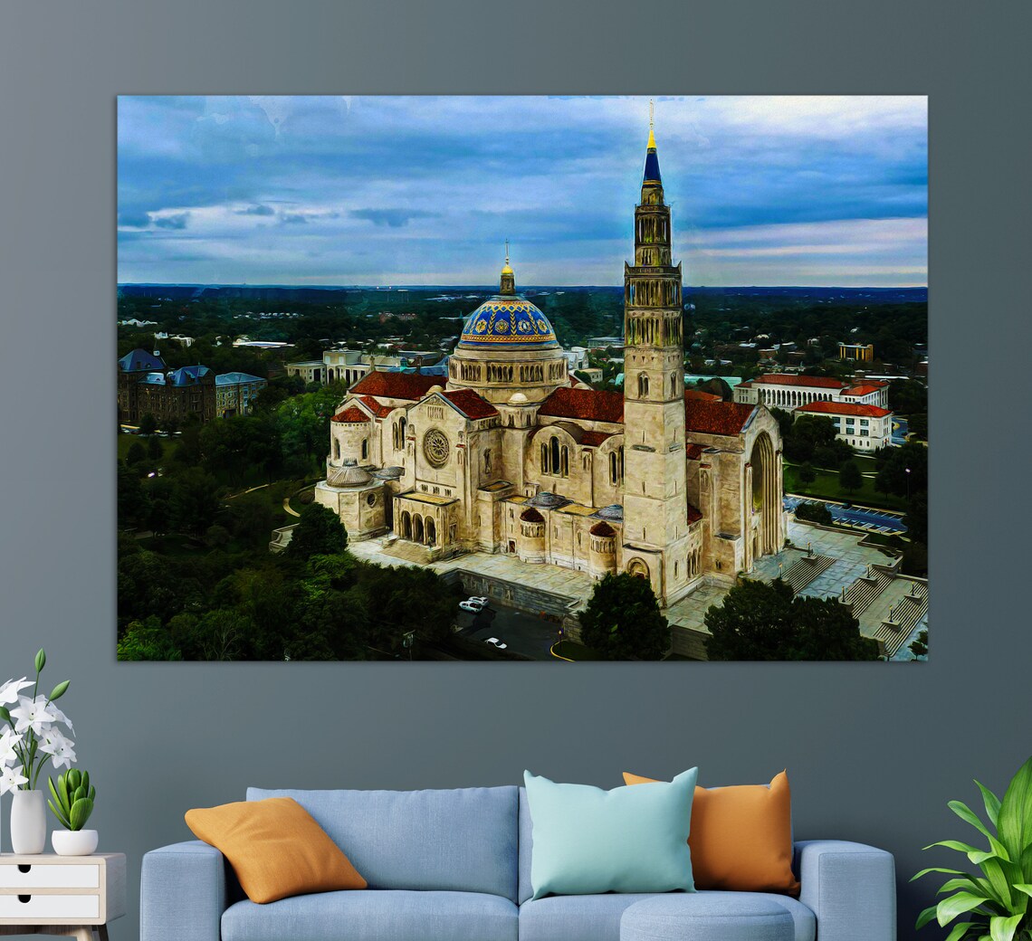 Basilica Of The National Shrine, Washington Art Print