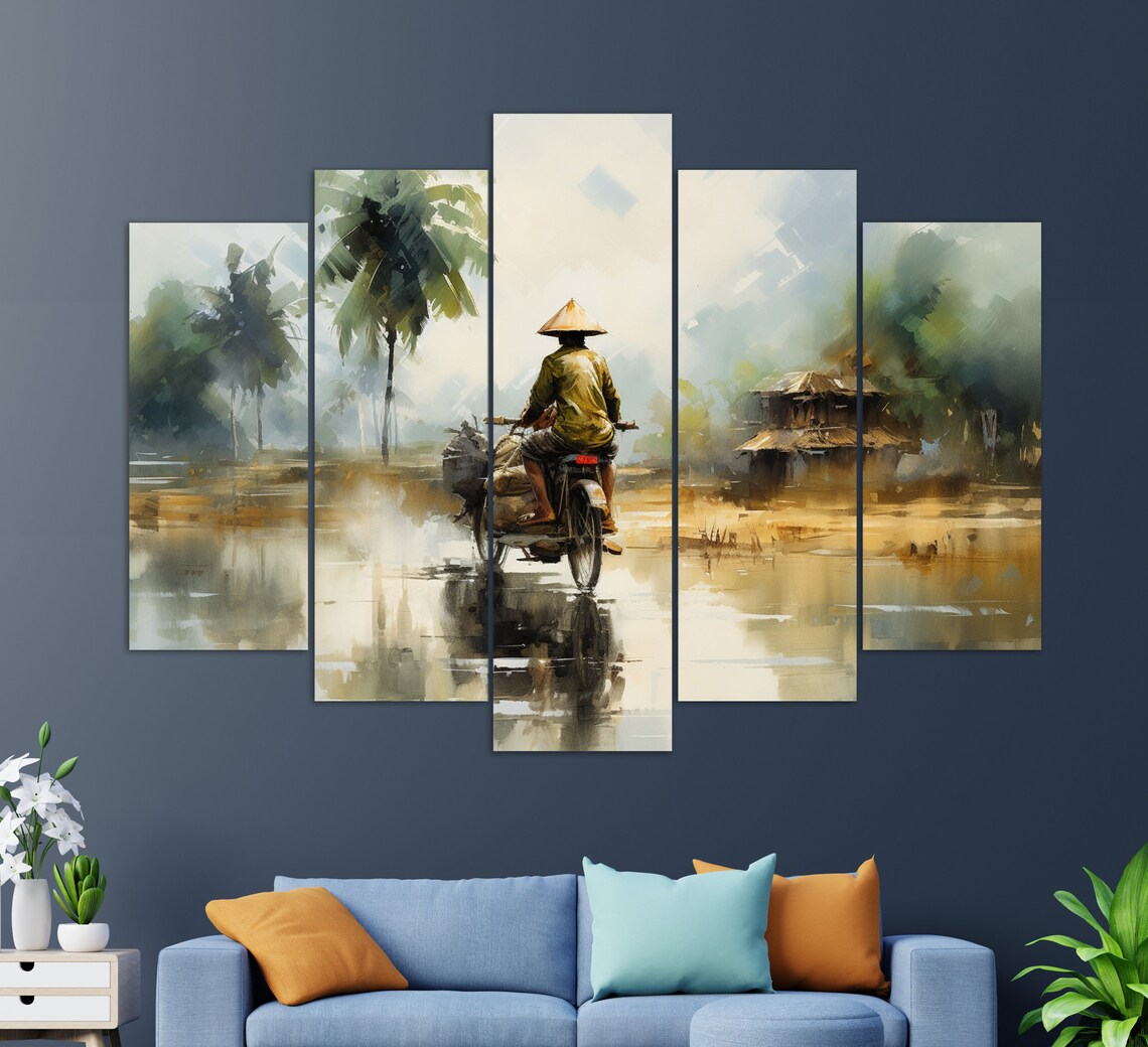 Vietnam Painting, Asian Travel Wall Art Print - Image 2
