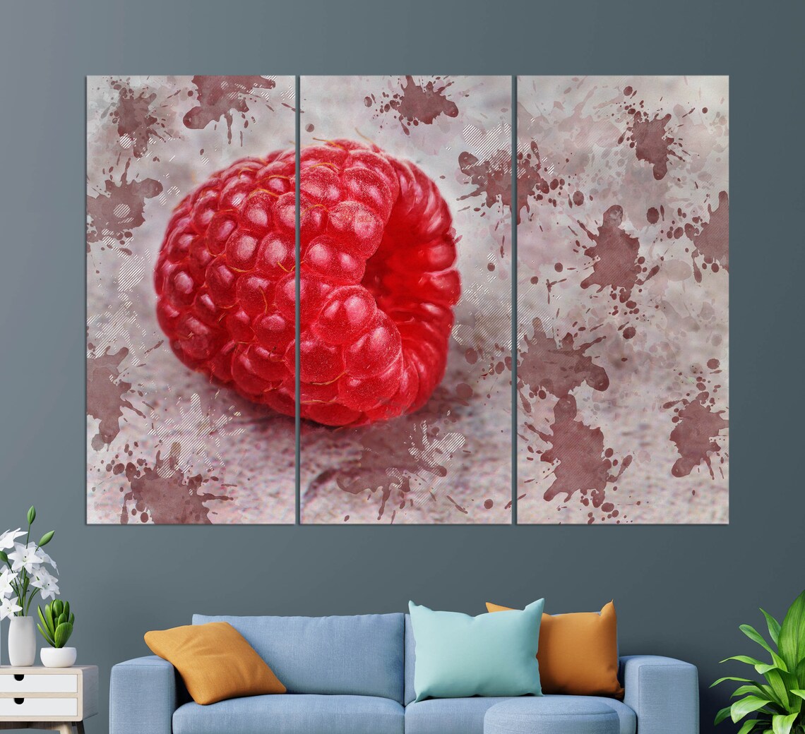 Raspberry Print, Kitchen Wall Decor - Image 4