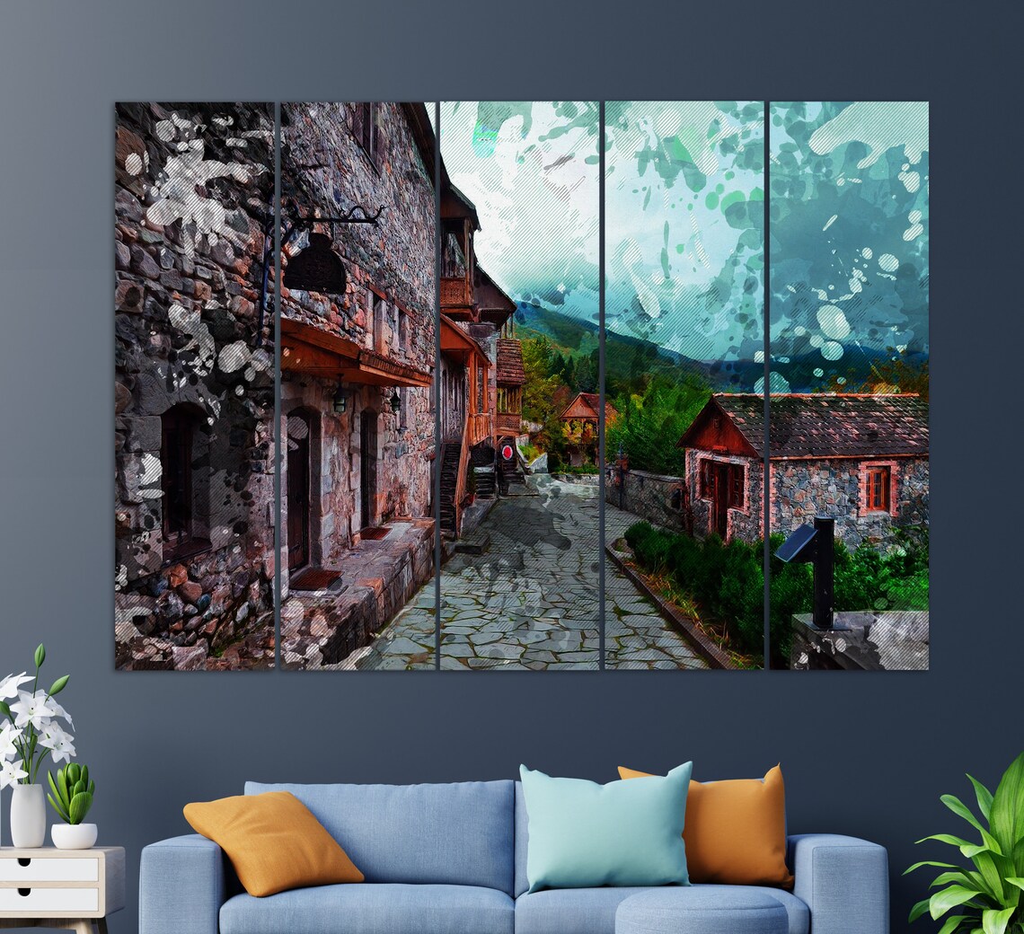 Dilijan Downtown Armenia Travel Poster, Armenia - Image 3