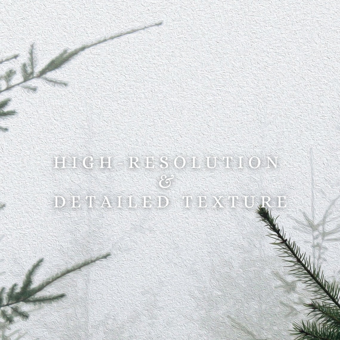 Foggy Pine Forest Misty Neutral Winter Landscape Scene Art Poster - Image 2
