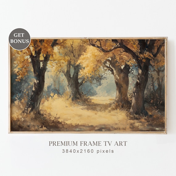 Moody Fall Autumn Landscape Field Art Print