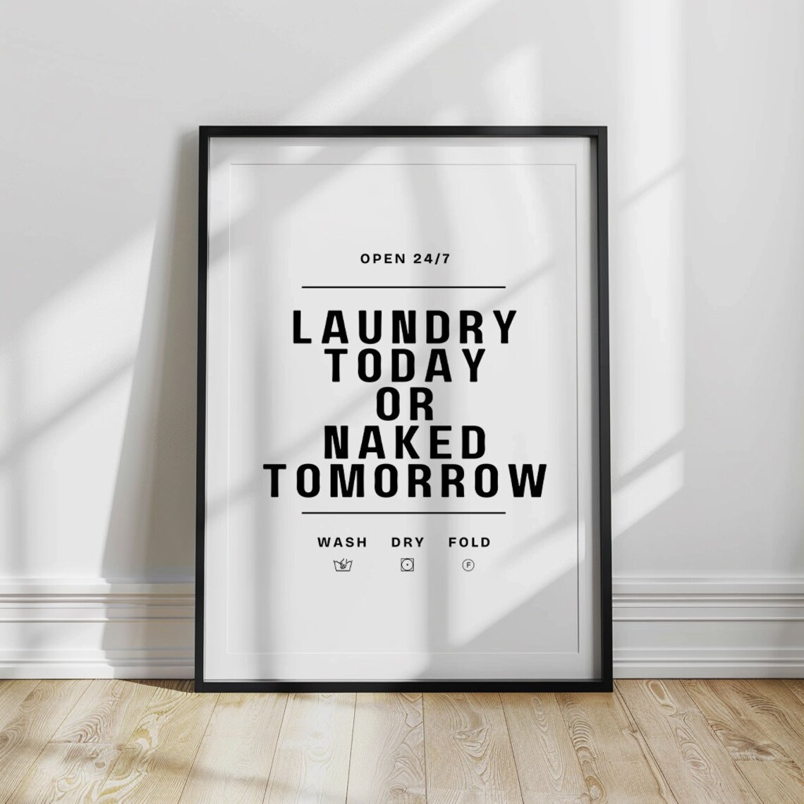 Laundry Room Funny Wall Art Poster, Housewarming Gift - Image 2