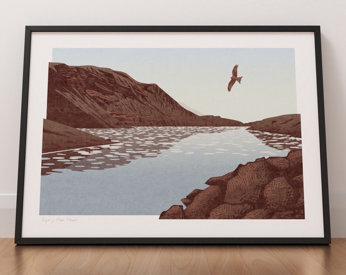 Llyn Y Fan Fawr, Brecon Beacons Travel Poster
