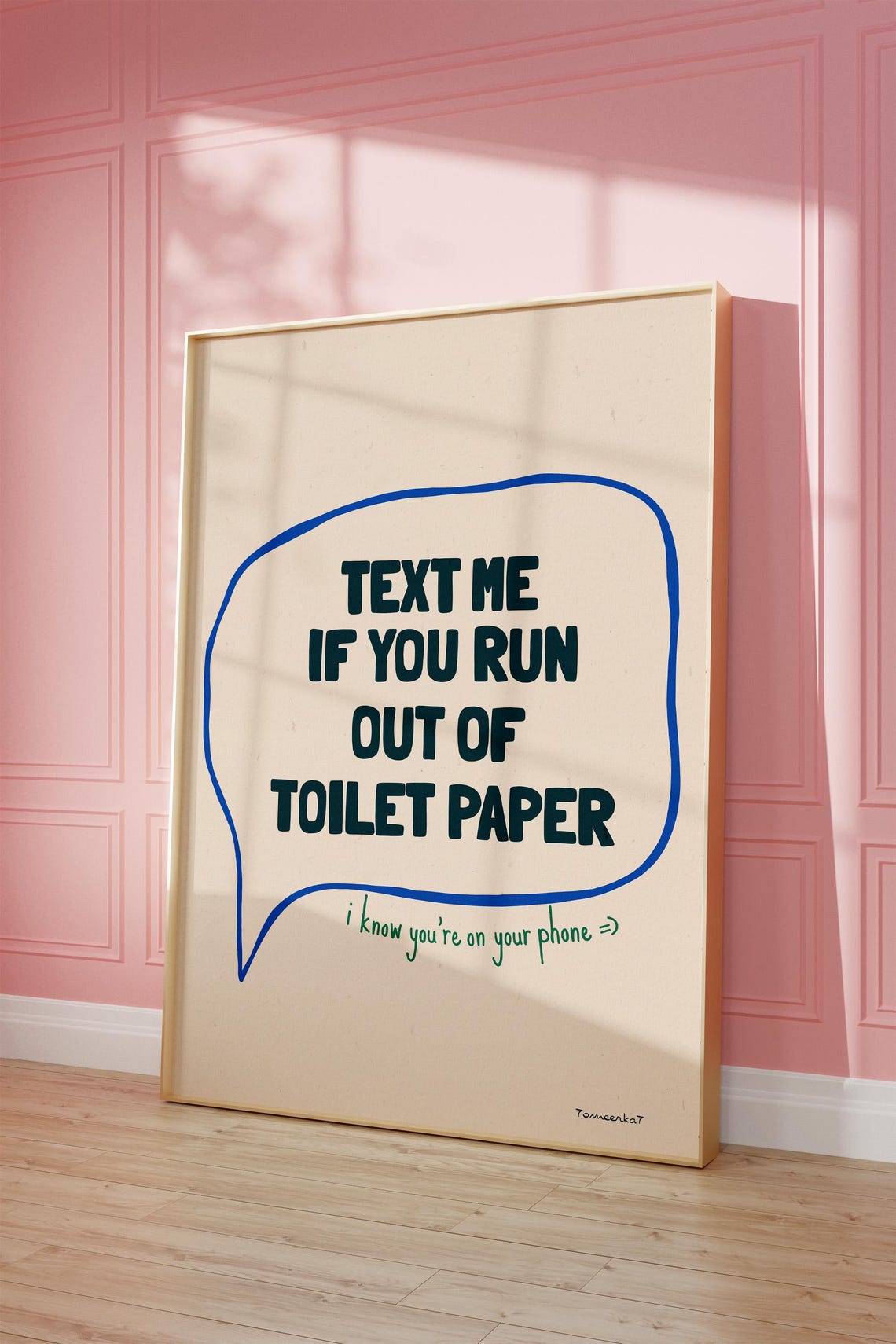 Funky Bathroom Print, Funny Quote Poster