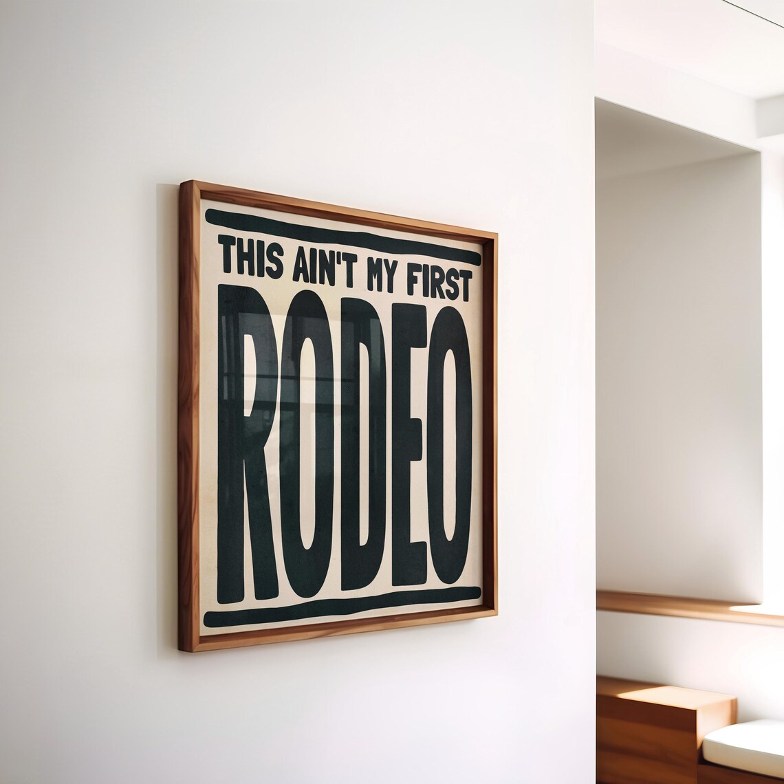 This Aint My First Rodeo, Retro Western Poster - Image 2