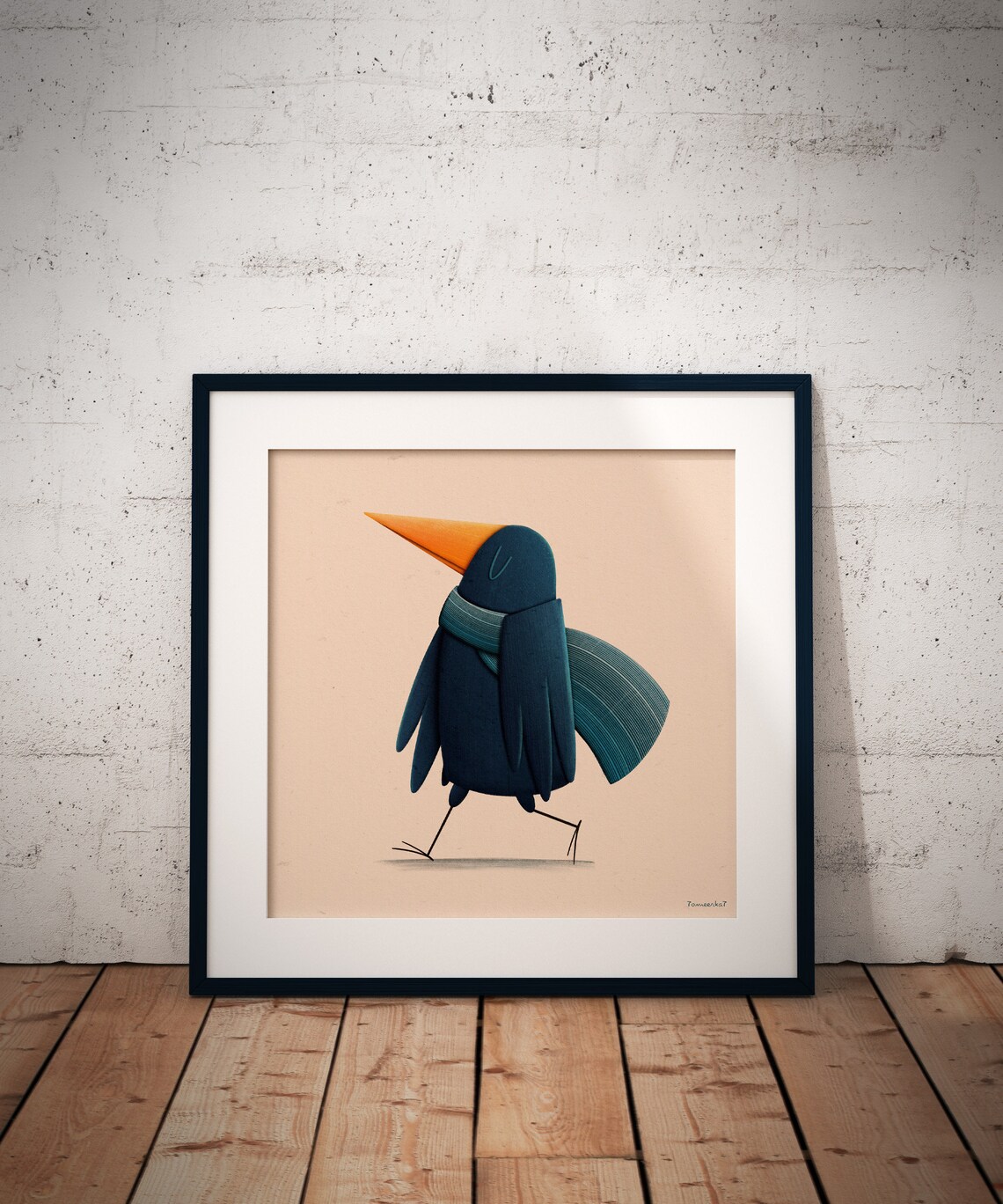 Blue Bird Illustration, Bird Art Print - Image 2