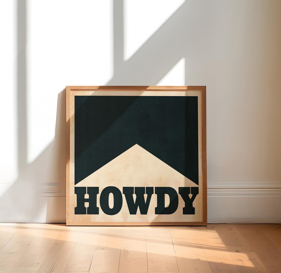 Howdy Vintage Western Poster, Cowboy Wall Art Print - Image 2