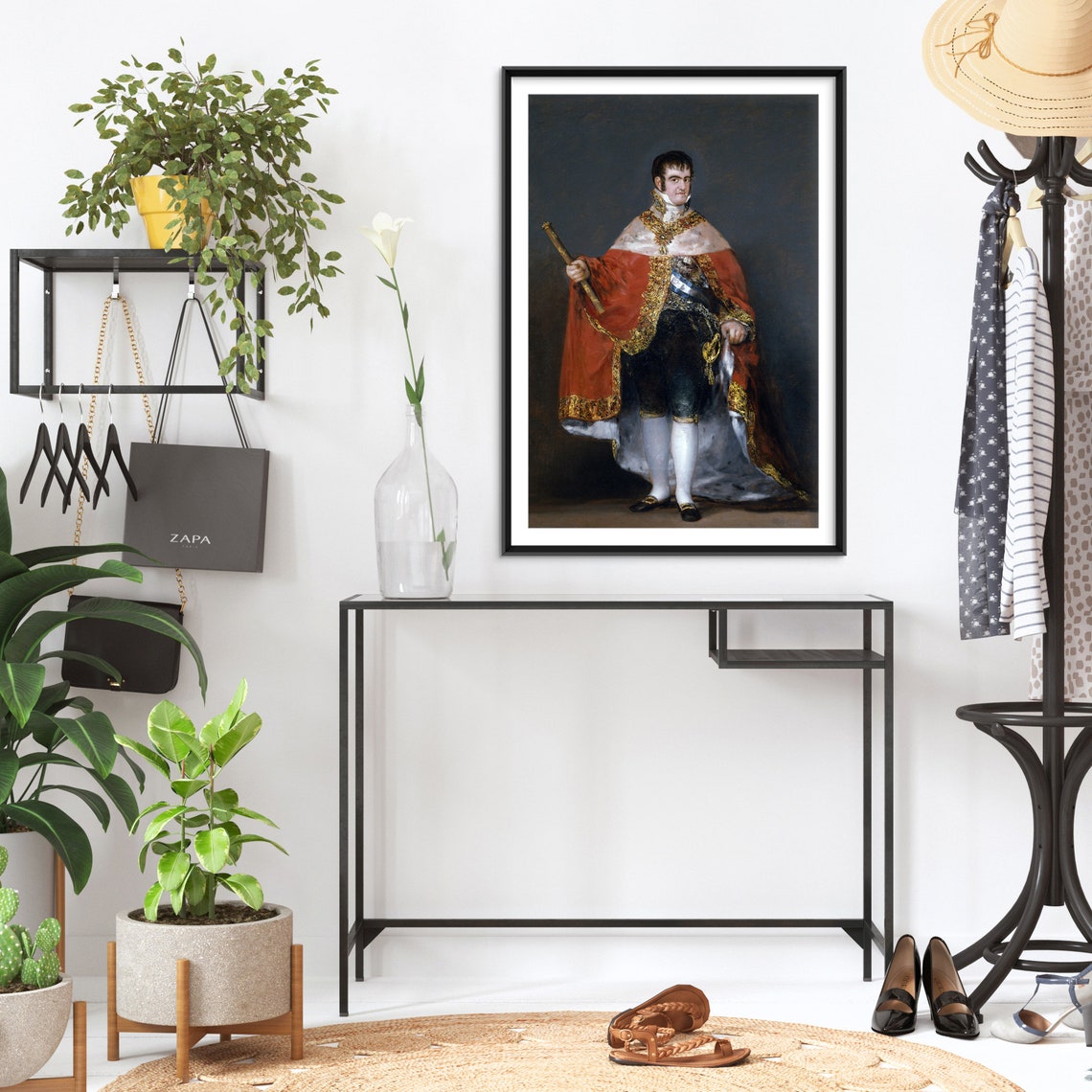 Francisco Goya Portrait Of Ferdinand Vii Of Spain In His Robes Of State 1815 Painting Photo Poster Print Art Gift Attempt2 Closexp - Image 2