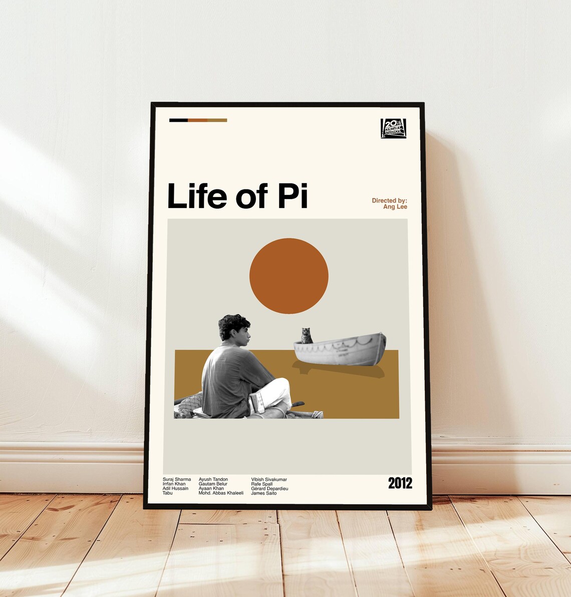 Life Of Pi 2012 Minimalist Movie Poster Ang Lee Ocean Drama Fan Art