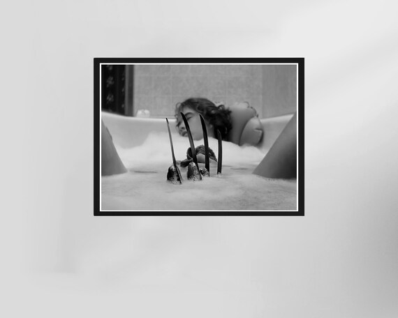 A Nightmare On Elm Street Bathtub Freddy Scene Horror Poster