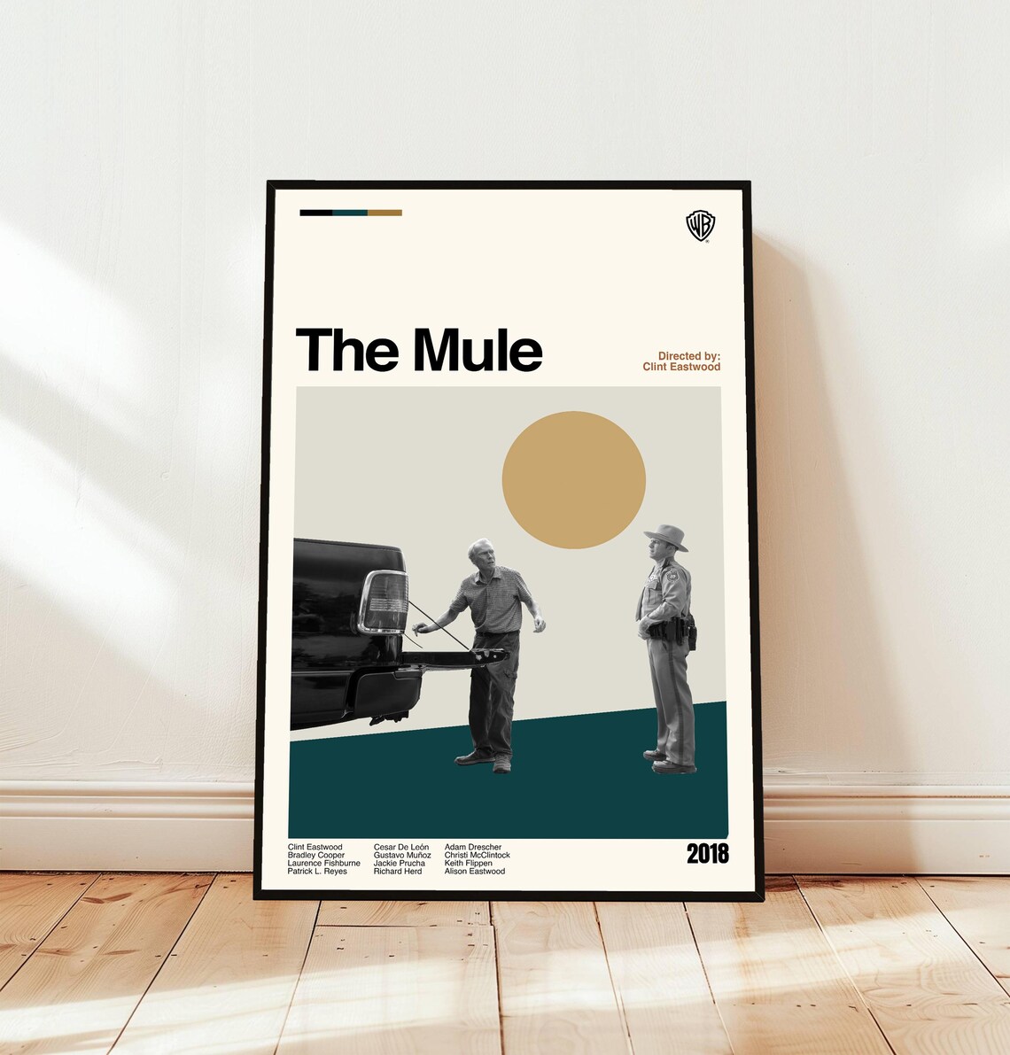 The Mule 2018 Minimalist Movie Poster Clint Eastwood Crime Drama