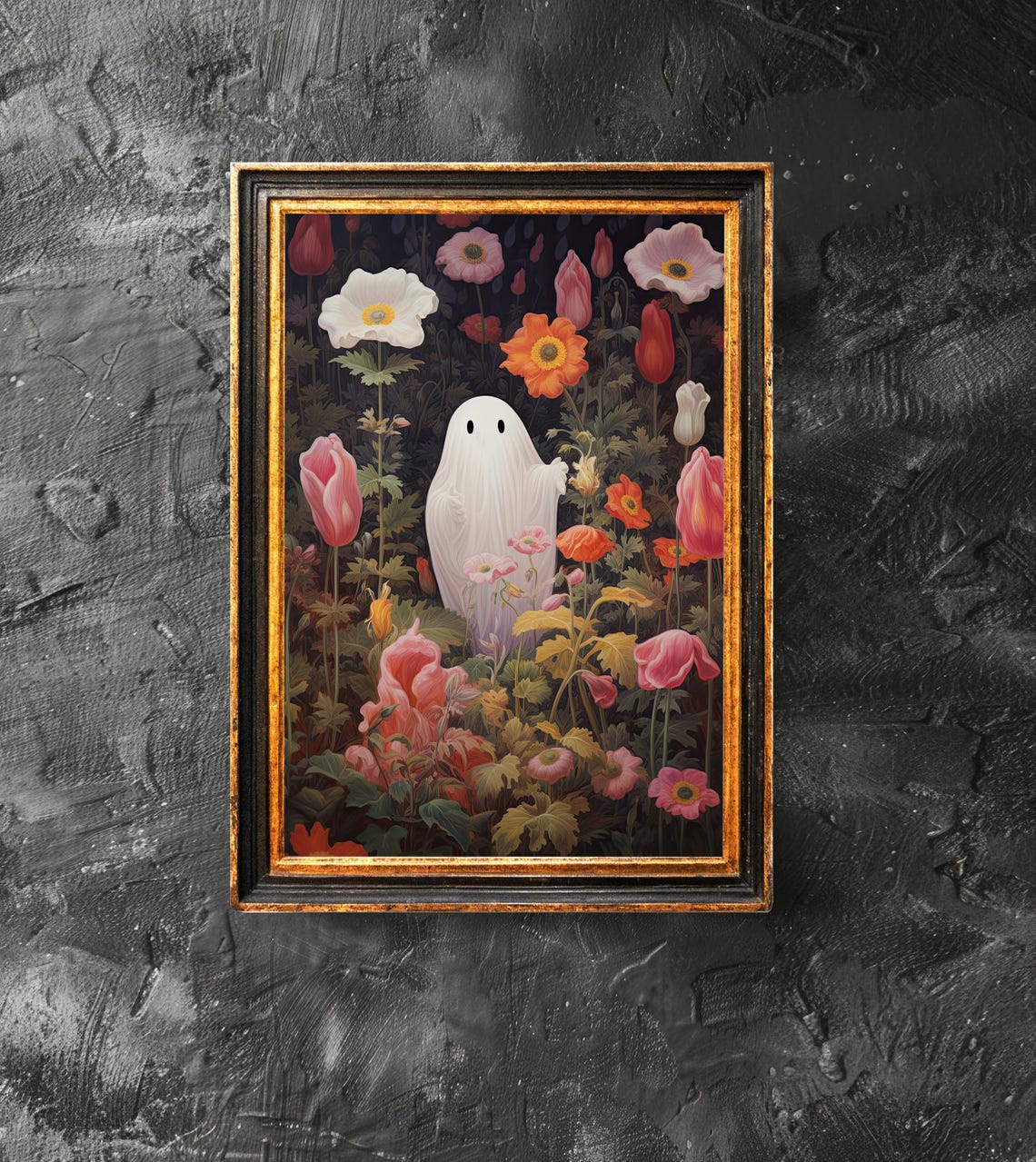 Is Dancing With Flowers Dark Academia Halloween Decor Haunting Funny Poster Girly