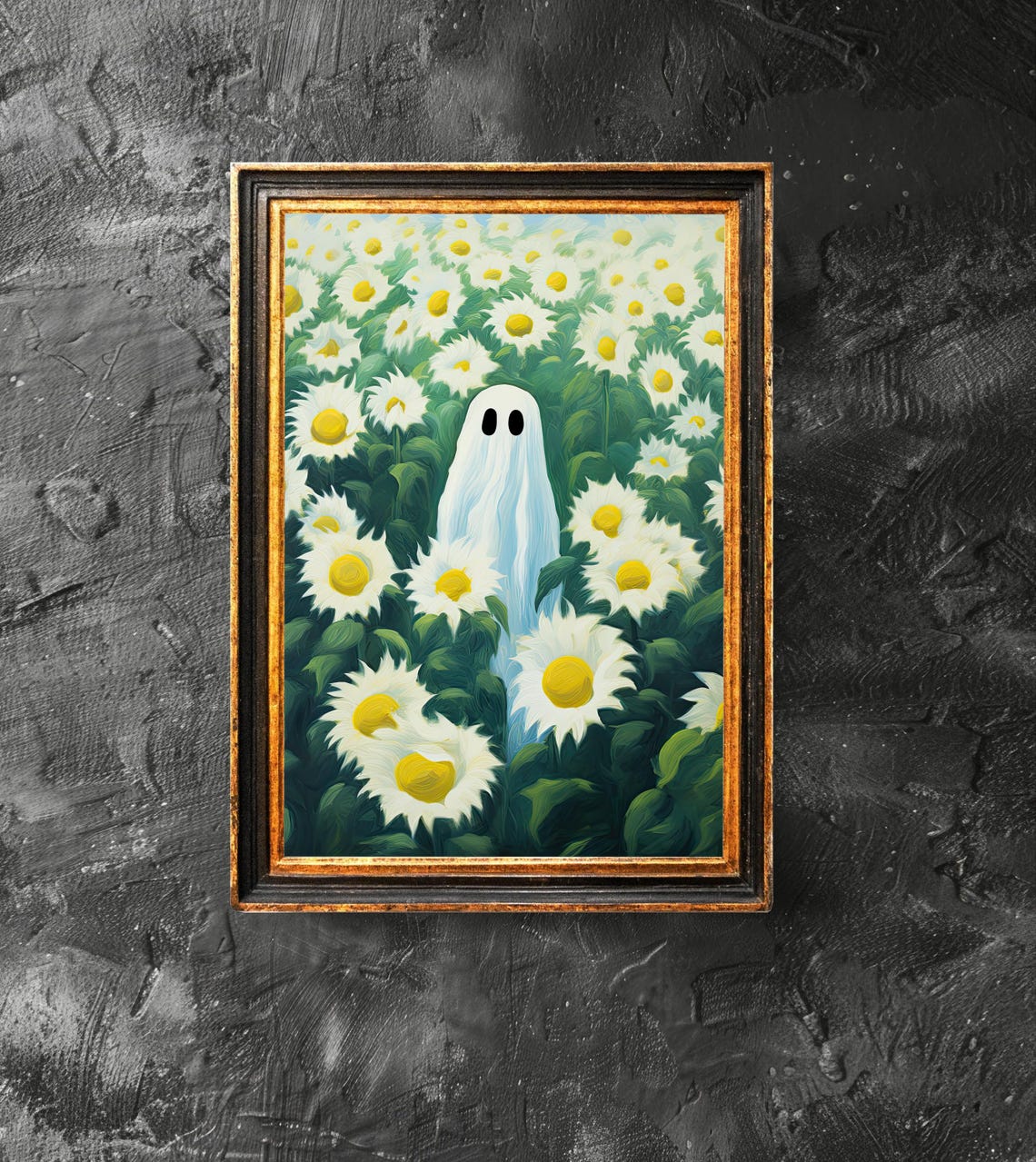 In The Flower Forest Poster Spooky Art Cute Halloween Funny Print