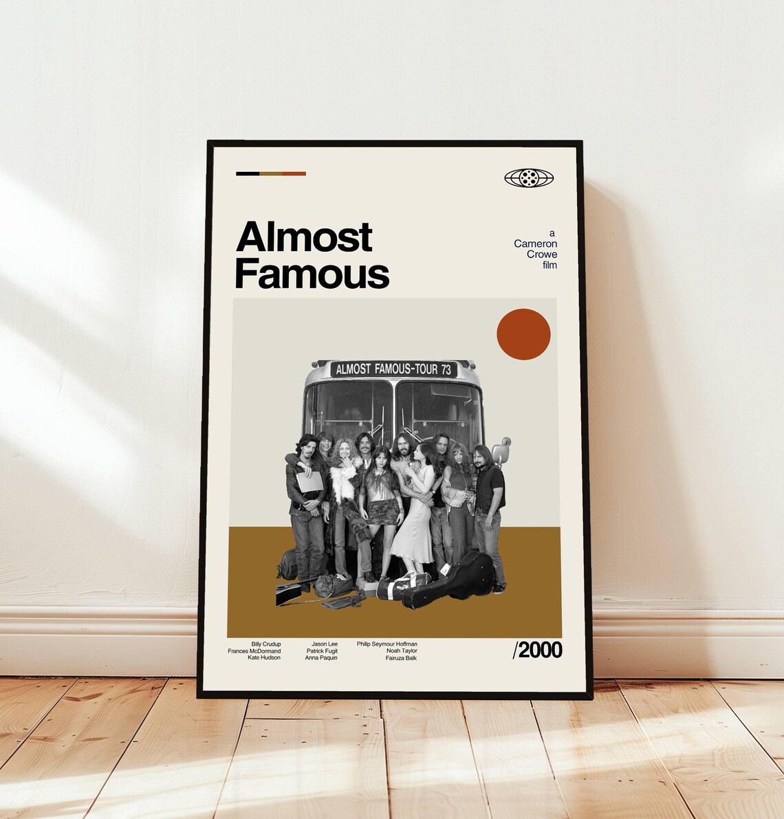 Almost Famous Movie Poster Minimalist Cameron Crowe Film Tour 73