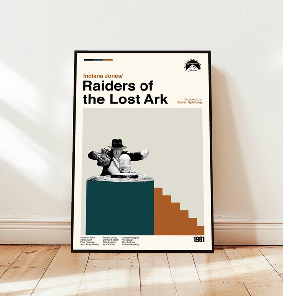 Raiders of the Lost Ark 1981 Indiana Jones Minimalist Movie Poster