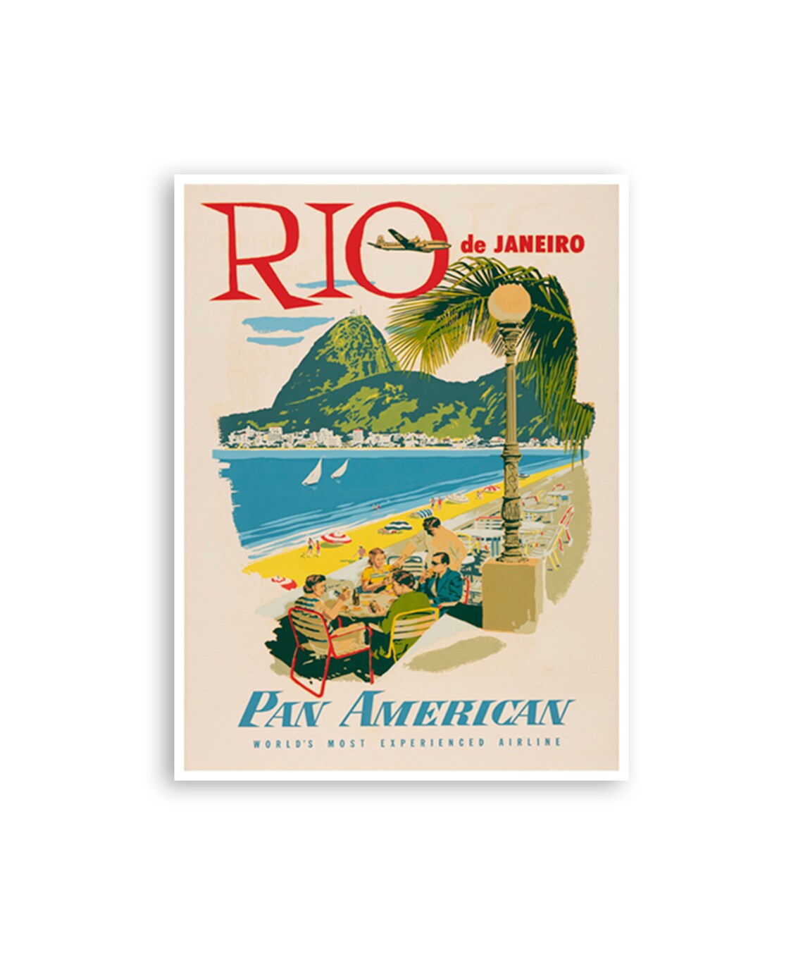 Brazil Vintage Travel Poster, Rio De Janeiro