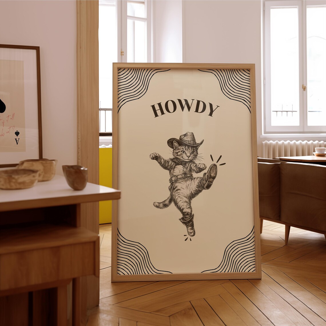 Cowboy Cat - Western Funny Animal Poster - Image 5
