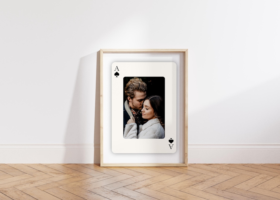 Custom Photo Playing Card Print, Personalized Gift - Image 3