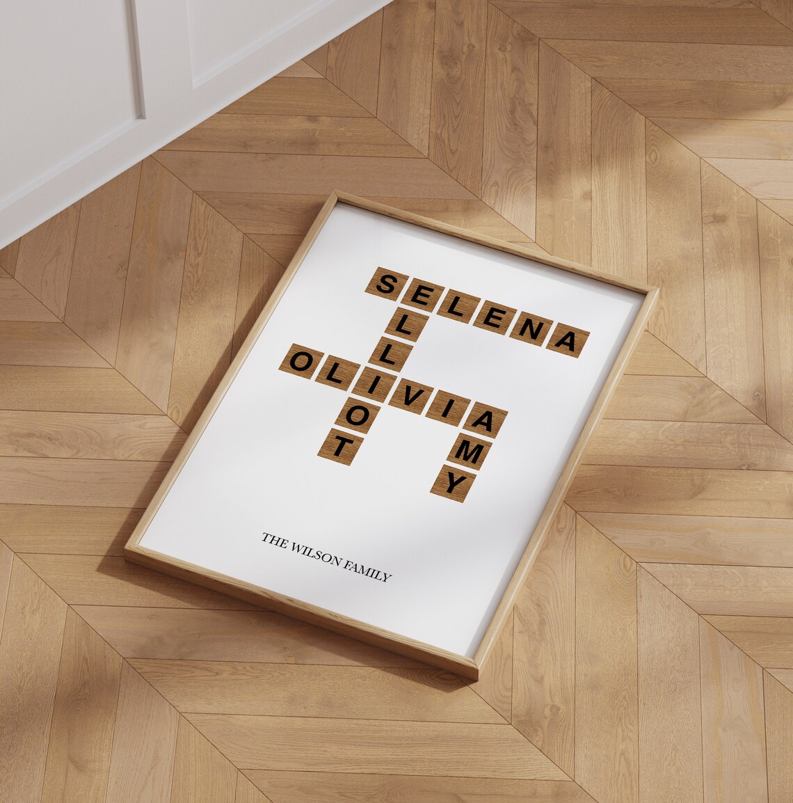 Personalized Letter Tile Art, Crossword Style - Image 6