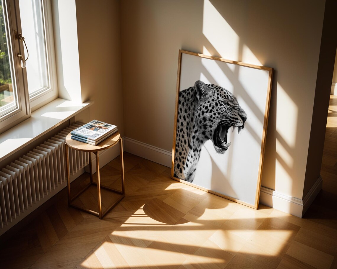 Leopard Poster, Minimalist Safari Wall Art - Image 6