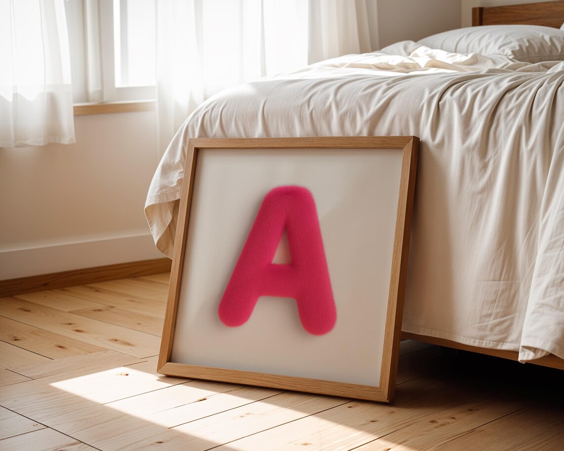Custom Letter Wall Art, Modern Typography Poster - Image 3