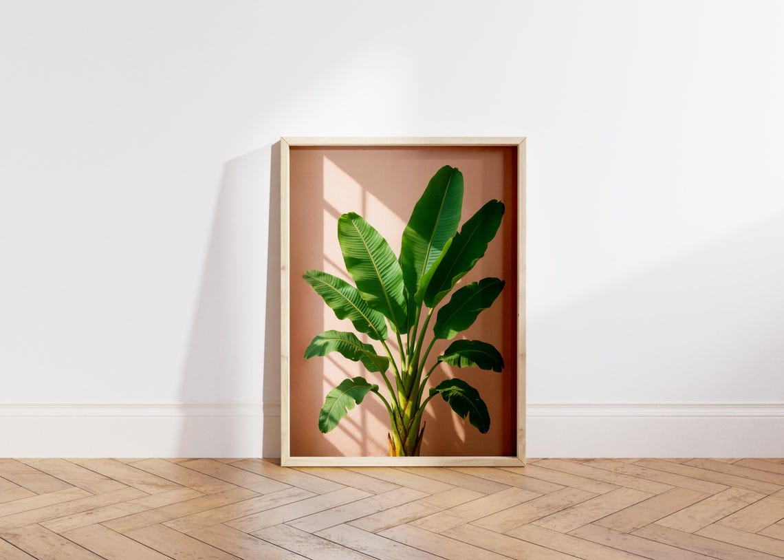Banana Leaf Minimalist Tropical Plant Poster - Image 5