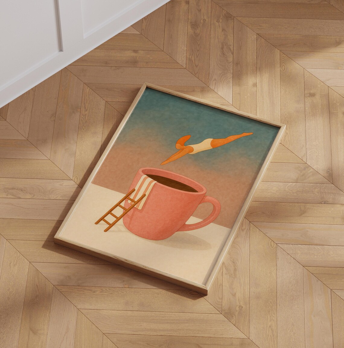 Coffee Diver - Surreal Coffee Poster, Good Morning - Image 6