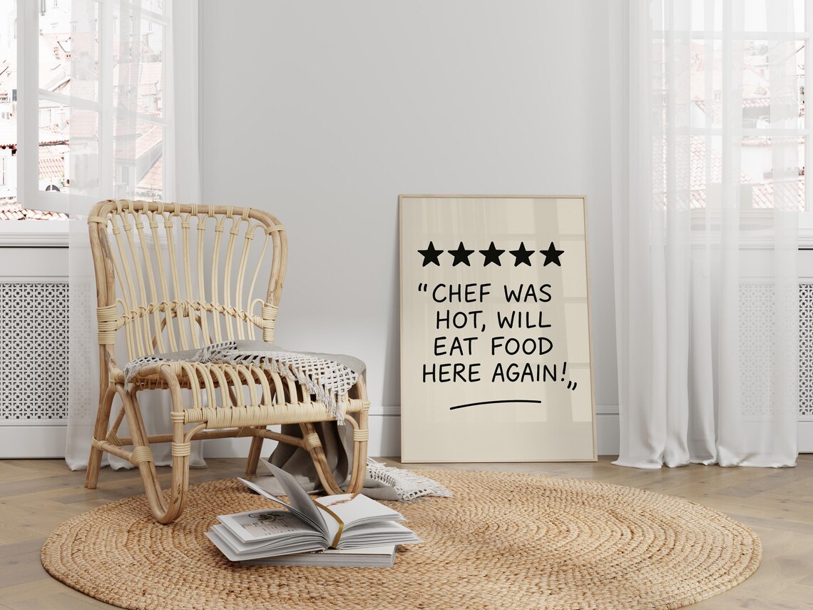 Funny Chef Kitchen Wall Art, Humorous Poster - Image 3