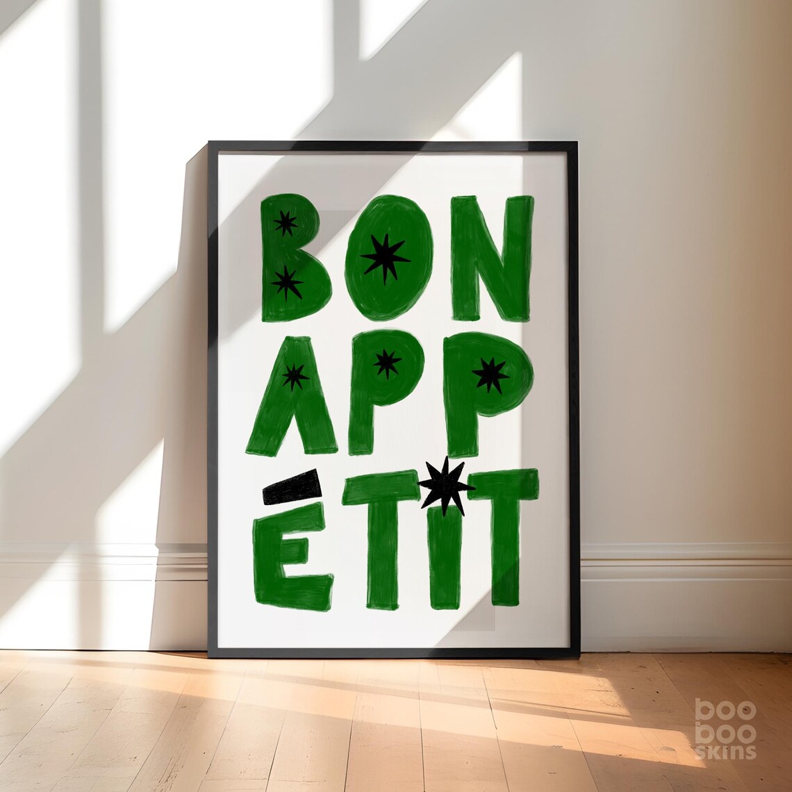 Bon Appetit Kitchen Art Print, French Cafe Decor