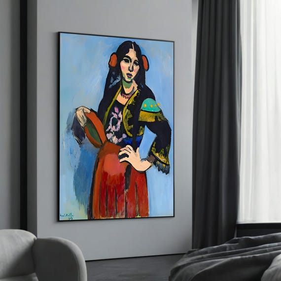Henri Matisse Spanish Woman Canvas Painting A Bold And Colorful Portrait Of Exotic Elegance As Unique Art Gift