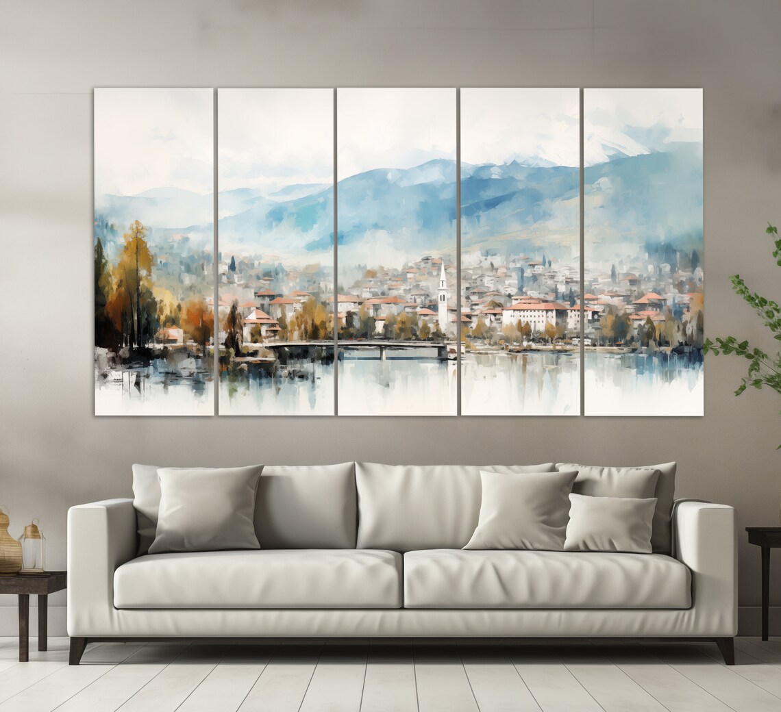 Sarajevo Vintage Oil-Painting Style Poster Print - Image 2