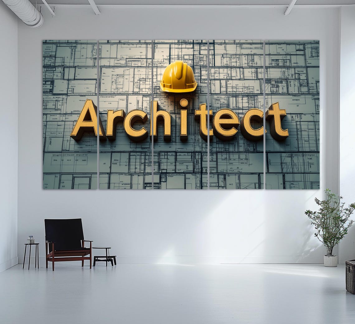 Architect Print Architect Wall Art Architect Poster Architect Gift Architecture Teacher Gift Architect Studio Wall Decor - Image 2