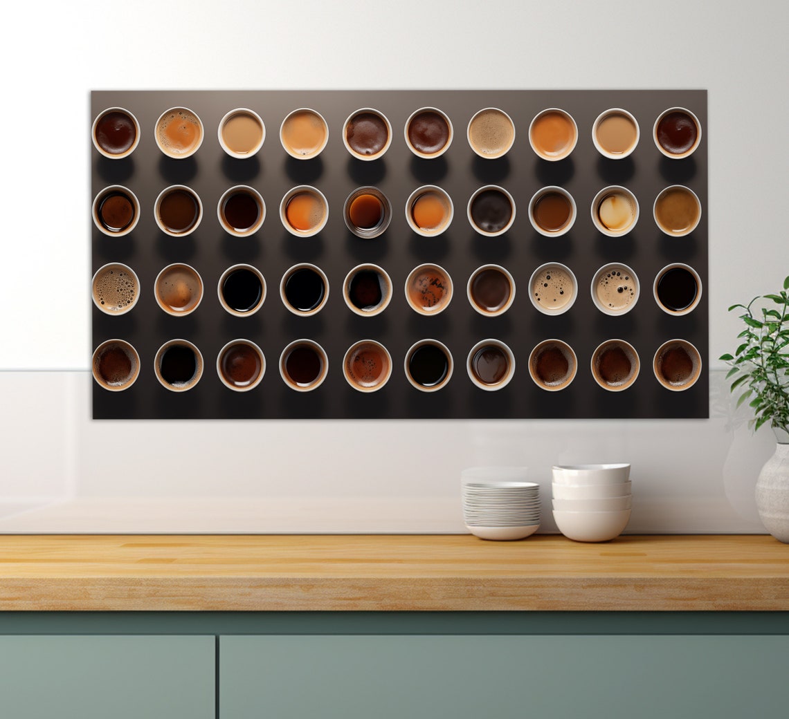 Abstract Coffee Wall Art Coffee Cups Print Coffee Poster Kitchen Wall Decor Coffee Shop Decor Cafe Wall Decor Coffee Print